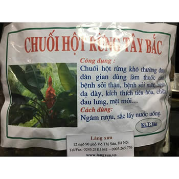 Chuối hột rừng thái lát